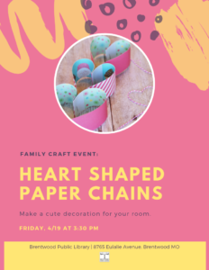 Family Craft: Heart Shaped Paper Chains @ Brentwood Public Library