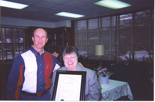 Mary Lee and Mayor Kurtz