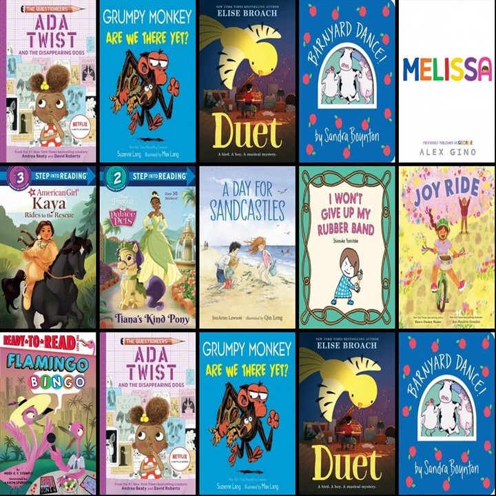 Check out all these NEW children's books at the Brentwood Public Library!
Click the link in our bio to see more new and recently added titles on Wowbrary.
This week's 13 new Children's Books include "Ada Twist and the Disappearing Dogs: The Questioneers Book #5", "Grumpy Monkey Are We There Yet?", and "Duet".