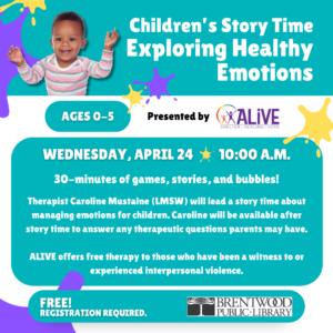 Children's Story Time: Exploring Healthy Emotions