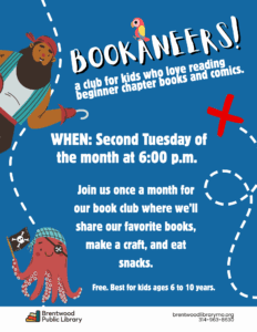 Bookaneers! Book Club @ Brentwood Public Library
