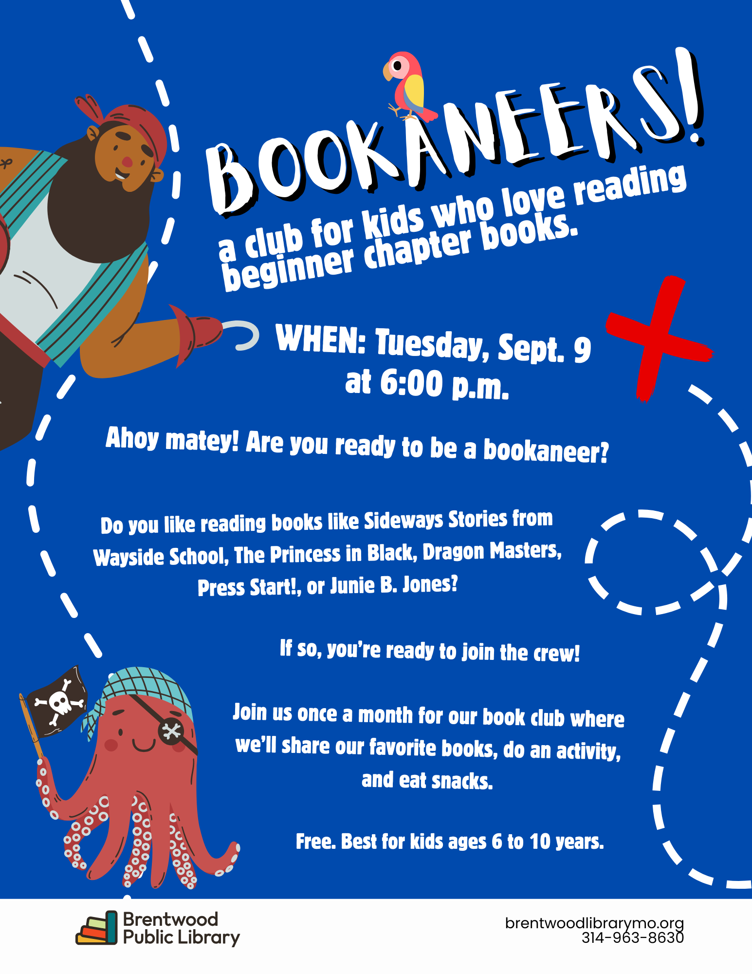 Bookaneers! @ Brentwood Public Library