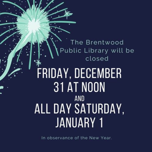 Library Closed - New Years
