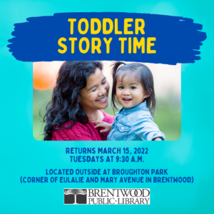 Toddler Story Time - OUTSIDE at Broughton Park @ Broughton Park in Brentwood