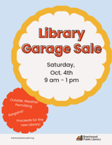 Library Garage Sale