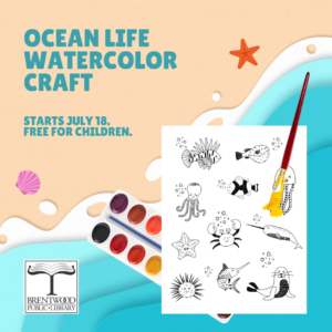 Take Home Craft: Ocean Life Watercolor Craft