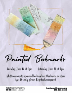 Adult Craft: Painted Bookmarks