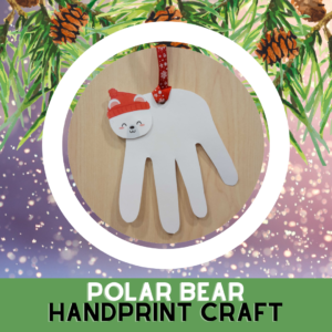 Take Home Kit: Polar Bear Handprint Craft