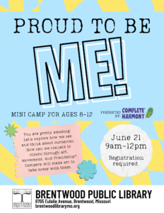 Proud To Be Me: Mini-Camp for Ages 8-12