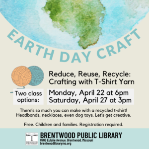 Earth Day Craft: Crafting with T-Shirt Yarn