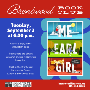 Brentwood Book Club - Me and Earl and the Dying Girl @ Brentwood Community Center