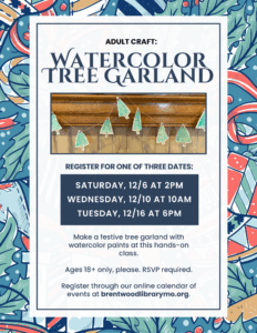 Adult Craft: Watercolor Tree Garland