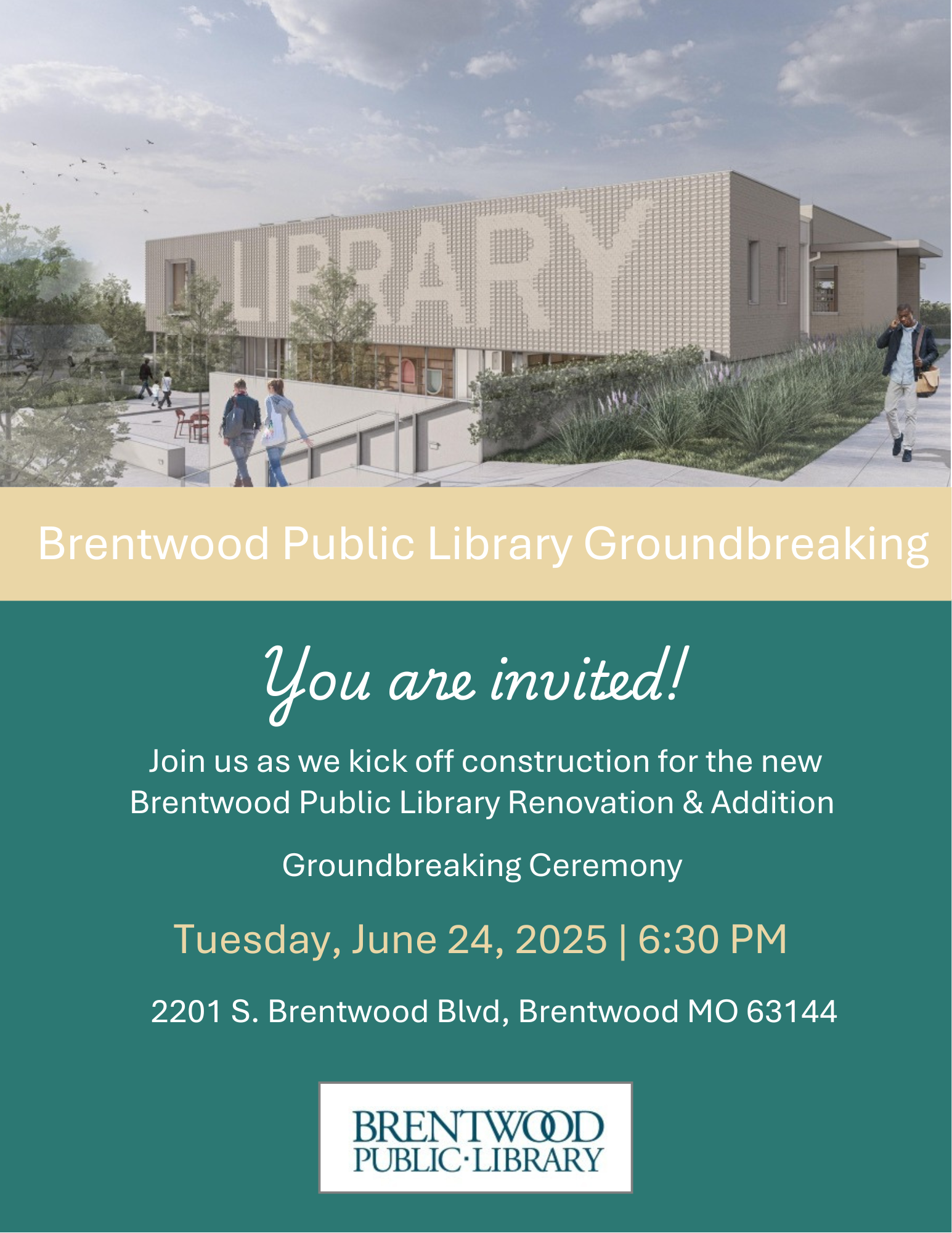 Groundbreaking ceremony for new library