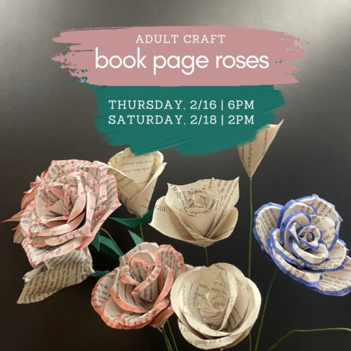 Adult Craft: Book Page Roses
