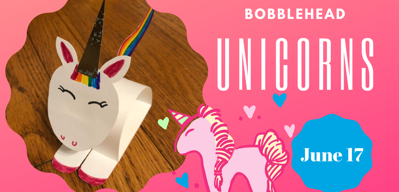 Bobblehead Unicorn Craft Brentwood Public Library