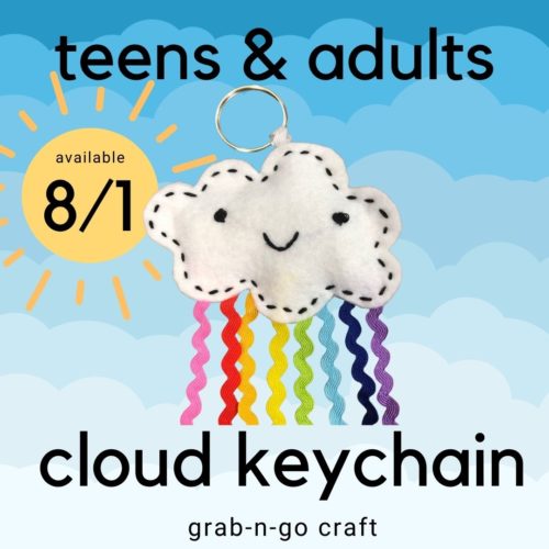 Grab-n-Go Craft Kit: Cloud Keychain