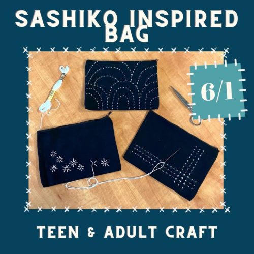 Grab-n-go Craft Kit: Sashiko Inspired Bag
